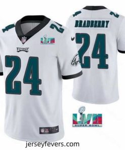 Toddler Philadelphia Eagles 24 James Bradberry White Super Bowl LVII Vapor Untouchable Limited Stitched Jersey