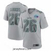 Toddler Philadelphia Eagles 26 Miles Sanders Grey Super Bowl LVII Patch Atmosphere Fashion Stitched Game Jersey