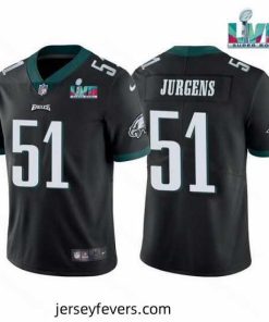Toddler Philadelphia Eagles 51 Cam Jurgens Black Super Bowl LVII Vapor Untouchable Limited Stitched Jersey