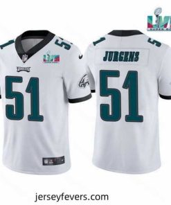 Toddler Philadelphia Eagles 51 Cam Jurgens White Super Bowl LVII Vapor Untouchable Limited Stitched Jersey