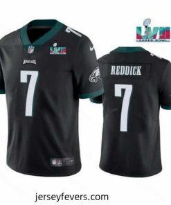 Toddler Philadelphia Eagles 7 Haason Reddick Black Super Bowl LVII Patch Vapor Untouchable Limited Stitched Jersey