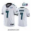 Toddler Philadelphia Eagles 7 Haason Reddick White Super Bowl LVII Patch Vapor Untouchable Limited Stitched Jersey