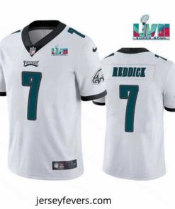 Toddler Philadelphia Eagles 7 Haason Reddick White Super Bowl LVII Patch Vapor Untouchable Limited Stitched Jersey