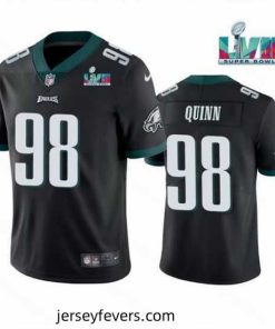 Toddler Philadelphia Eagles 98 Robert Quinn Black Super Bowl LVII Vapor Untouchable Limited Stitched Jersey