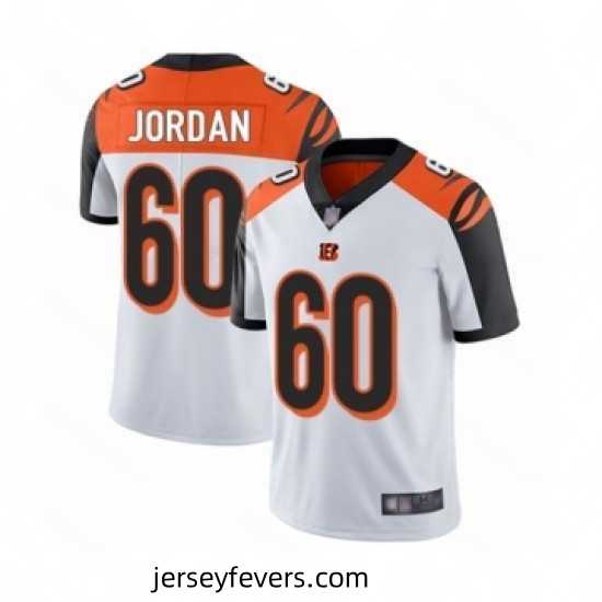 Mens Cincinnati Bengals 60 Michael Jordan White Vapor Untouchable Limited Player Football Jersey
