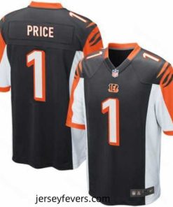 Men's Cincinnati Bengals Billy Price Nike Black 2018 NFL Draft First Round Pick Elite Jersey