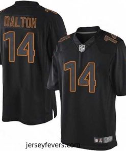 Mens Nike Cincinnati Bengals 14 Andy Dalton Limited Black Impact NFL Jersey