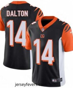 Mens Nike Cincinnati Bengals 14 Andy Dalton Vapor Untouchable Limited Black Team Color NFL Jersey