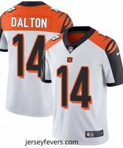 Mens Nike Cincinnati Bengals 14 Andy Dalton Vapor Untouchable Limited White NFL Jersey