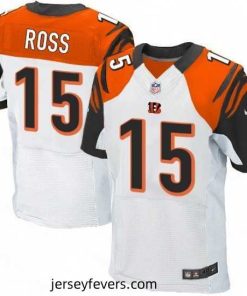 Mens Nike Cincinnati Bengals 15 John Ross Elite White NFL Jersey