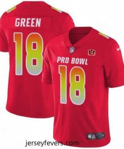 Mens Nike Cincinnati Bengals 18 AJ Green Limited Red 2018 Pro Bowl NFL Jersey