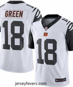 Mens Nike Cincinnati Bengals 18 AJ Green Limited White Rush Vapor Untouchable NFL Jersey