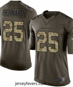 Mens Nike Cincinnati Bengals 25 Giovani Bernard Limited Green Salute to Service NFL Jersey