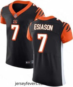 Mens Nike Cincinnati Bengals 7 Boomer Esiason Black Team Color Vapor Untouchable Elite Player NFL Jersey