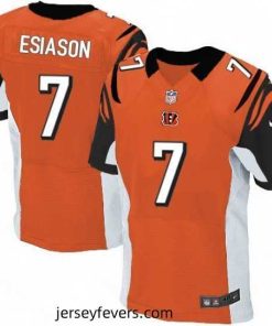 Mens Nike Cincinnati Bengals 7 Boomer Esiason Elite Orange Alternate NFL Jersey