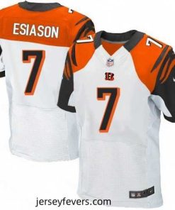 Mens Nike Cincinnati Bengals 7 Boomer Esiason Elite White NFL Jersey