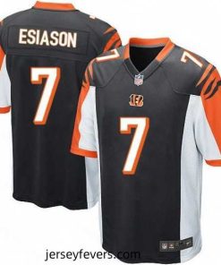 Mens Nike Cincinnati Bengals 7 Boomer Esiason Game Black Team Color NFL Jersey