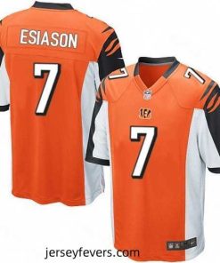 Mens Nike Cincinnati Bengals 7 Boomer Esiason Game Orange Alternate NFL Jersey