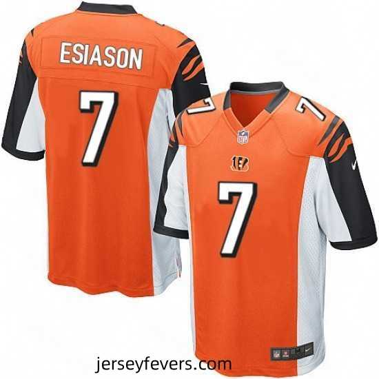 Mens Nike Cincinnati Bengals 7 Boomer Esiason Game Orange Alternate NFL Jersey