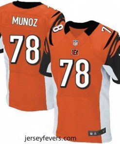 Mens Nike Cincinnati Bengals 78 Anthony Munoz Elite Orange Alternate NFL Jersey