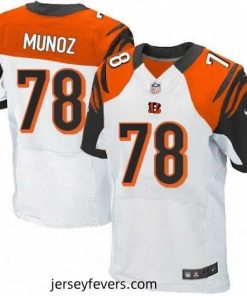 Mens Nike Cincinnati Bengals 78 Anthony Munoz Elite White NFL Jersey