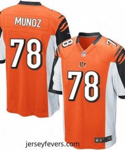 Mens Nike Cincinnati Bengals 78 Anthony Munoz Game Orange Alternate NFL Jersey