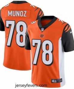 Mens Nike Cincinnati Bengals 78 Anthony Munoz Vapor Untouchable Limited Orange Alternate NFL Jersey