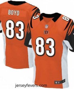 Mens Nike Cincinnati Bengals 83 Tyler Boyd Elite Orange Alternate NFL Jersey