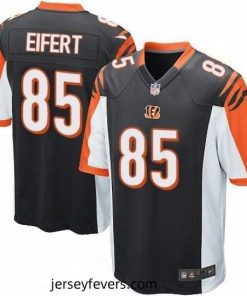 Mens Nike Cincinnati Bengals 85 Tyler Eifert Game Black Team Color NFL Jersey