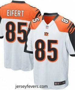 Mens Nike Cincinnati Bengals 85 Tyler Eifert Game White NFL Jersey