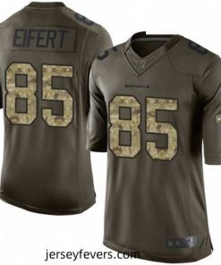 Mens Nike Cincinnati Bengals 85 Tyler Eifert Limited Green Salute to Service NFL Jersey