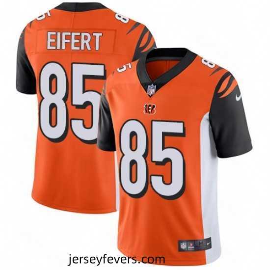 Mens Nike Cincinnati Bengals 85 Tyler Eifert Vapor Untouchable Limited Orange Alternate NFL Jersey