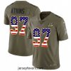 Mens Nike Cincinnati Bengals 97 Geno Atkins Limited OliveUSA Flag 2017 Salute to Service NFL Jersey