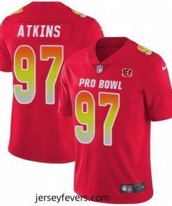 Mens Nike Cincinnati Bengals 97 Geno Atkins Limited Red 2018 Pro Bowl NFL Jersey