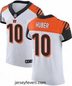 Nike Bengals #10 Kevin Huber White Mens Stitched NFL Vapor Untouchable Elite Jersey