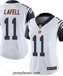 Nike Bengals #11 Brandon LaFell White Womens Stitched NFL Limited Rush Jersey