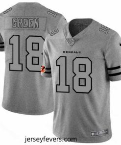 Nike Bengals 18 A J  Green 2019 Gray Gridiron Gray Vapor Untouchable Limited Jersey