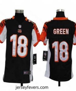 Nike Bengals #18 A J  Green Black Team Color Stitched NFL Elite Jersey