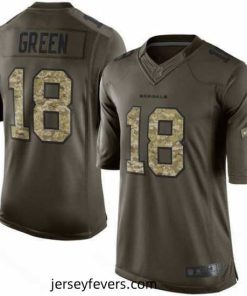 Nike Bengals #18 A J  Green Green Stitched NFL Limited Salute to Service Jersey