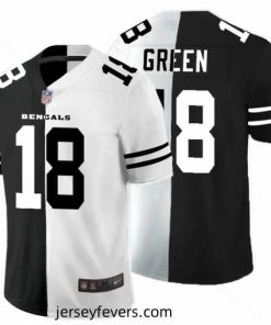 Nike Bengals 18 A.J. Green Black And White Split Vapor Untouchable Limited Jersey