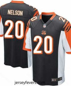 Nike Bengals #20 Reggie Nelson Black Team Color Stitched NFL Elite Jersey