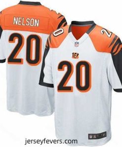 Nike Bengals #20 Reggie Nelson White Stitched NFL Elite Jersey