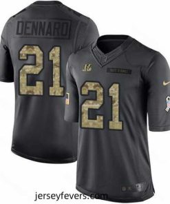 Nike Bengals #21 Darqueze Dennard Black Mens Stitched NFL Limited 2016 Salute to Service Jersey