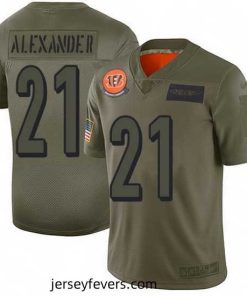 Nike Bengals 21 Mackensie Alexander Camo Stitched NFL Limited 2019 Salute To Service Jersey