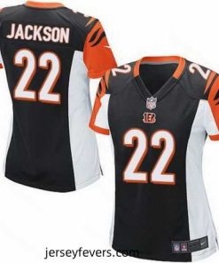 Nike Bengals #22 William Jackson Black Team Color Womens Stitched NFL Elite Jersey