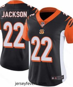 Nike Bengals #22 William Jackson Black Team Color Womens Stitched NFL Vapor Untouchable Limited Jersey