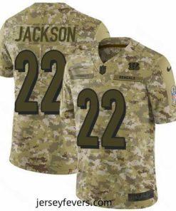 Nike Bengals #22 William Jackson Camo Mens Stitched NFL Limited 2018 Salute To Service Jersey