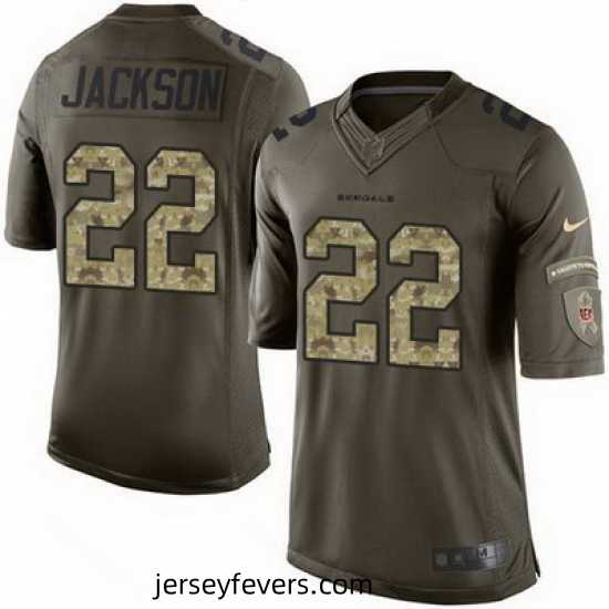 Nike Bengals #22 William Jackson Green Mens Stitched NFL Limited Salute to Service Jersey