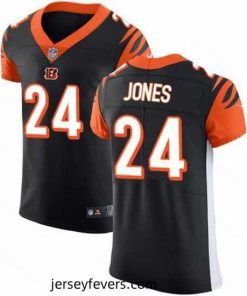 Nike Bengals #24 Adam Jones Black Team Color Mens Stitched NFL Vapor Untouchable Elite Jersey
