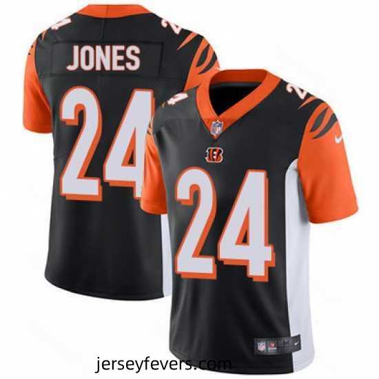 Nike Bengals #24 Adam Jones Black Team Color Mens Stitched NFL Vapor Untouchable Limited Jersey